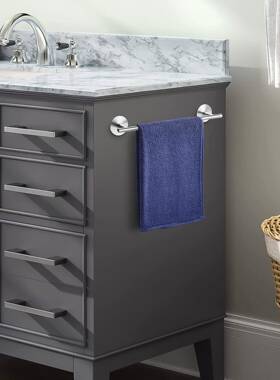 浴室毛巾架安无需钻用于壁挂式毛架巾拉丝不锈钢用于941粘孔合易