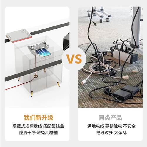 轻奢大班台桌组合椅01简约现代老董事长总裁主管总经理板室家具高