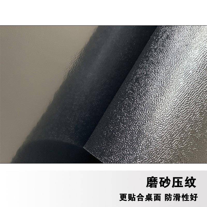 VLNPVcg054桌布C透明黑色磨不砂软玻E璃防油防水长方形塑料台布