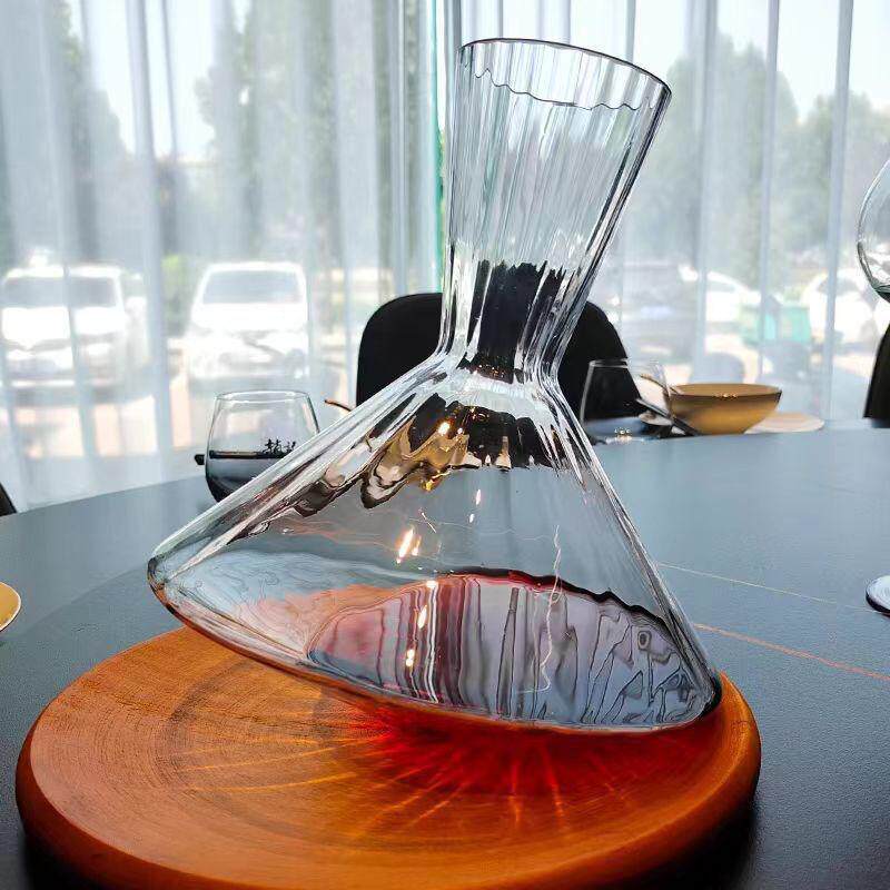 欧式酒ACE0011000ml红酒旋转醒酒器家用水晶璃奢华具玻套装无铅颜