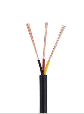 MGL芯具工厂直销2464电粉子线24AWG2~5护套线黑色led灯电源线过线