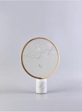 新中式现几何亚TC-BJ110克力屏风金属景创风摆件客代厅书房玄关意