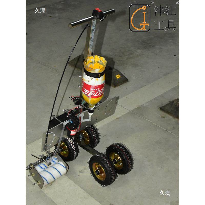 电动场地停车BMJ位足球画划线机物业油滚涂体育运动坪器材车间塑