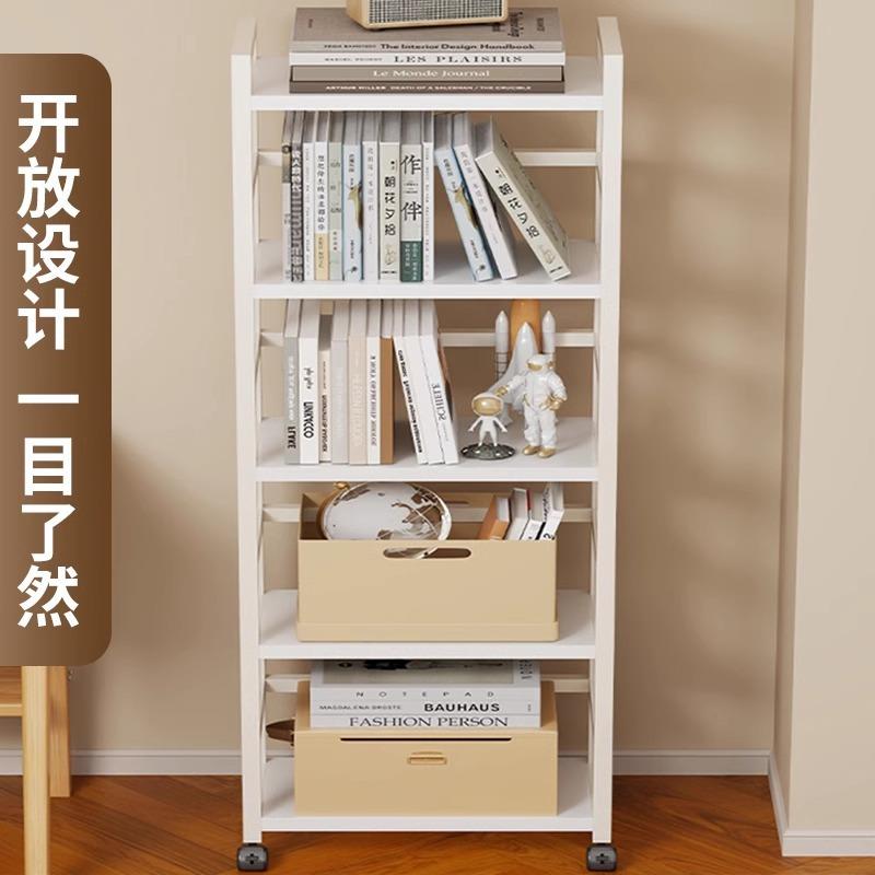 书架可移动桌书边收纳室课桌旁20869326学生放本教架架子带轮置物