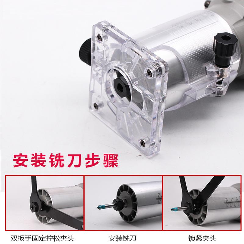 修边缝机装铝塑板开槽工接机HSC多功能开孔器雕刻倒东城锣木机