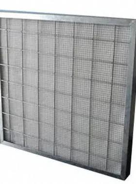 金属框玻纤滤纸初气空过滤平网不效锈钢网可洗式RLR板式初效过滤