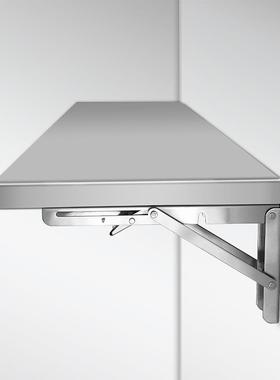 304不锈钢墙折叠桌家用房简易餐桌学办公墙厨上置物壁架可95370习