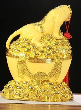 树脂老虎金宝老虎品存钱罐礼铺摆件店开业201106乔迁元新居礼品厂
