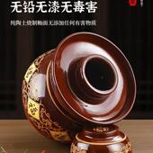 四罐川菜坛子家用土陶泡老坛封子酸菜缸密瓦腌310菜坛陶瓷咸菜罐