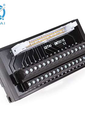 32位qitai端子台通用QMT011E电源滤波器保险端子台牛角座