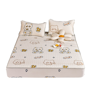 乳胶凉席床笠单件135x200抑菌床垫套罩90x190儿童上X下床定制尺寸