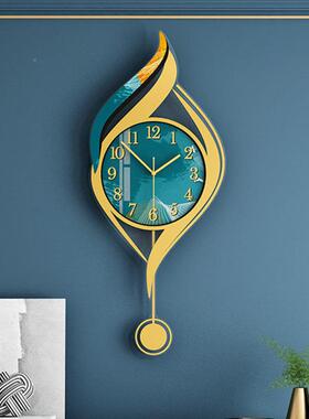 源D--CDS1头厂家钟表钟办客厅级高感网红创意轻奢墙贴钟家用公挂