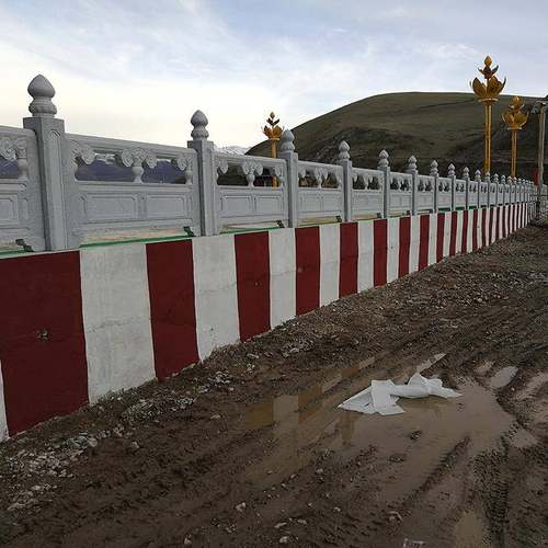 供LG12应花岩栏杆石雕栏板汉白旗石台栏杆护栏生产岗厂玉家