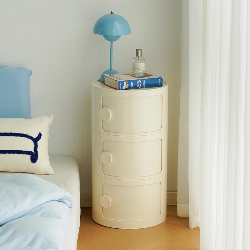 中古床头柜子小小型设1022儿童用卧室极窄边几收纳置物架高计级家