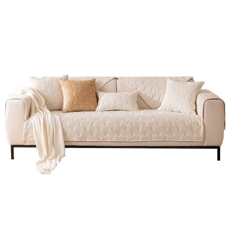 奶白色沙发垫冬款防滑坐垫子加厚2022新款沙发套罩毛绒盖布巾冬季,居家布艺,沙发垫,淘宝优惠券,粉丝福利购,淘宝优惠卷