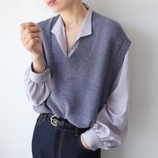 女高级感时髦温柔立领上衣2022春秋季 衬衫 淡蓝紫色暗纹长袖 XINER