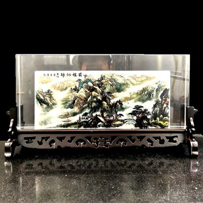 衡水内画屏风纯手工绘制摆件办公室装饰品收银台饭店公司开业礼品