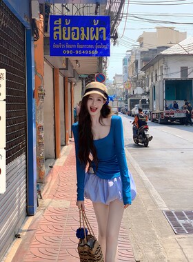 吃绿色菜【薄荷巧心糖】显瘦假日感花苞裙裤短裤蓬蓬半身裙女夏季