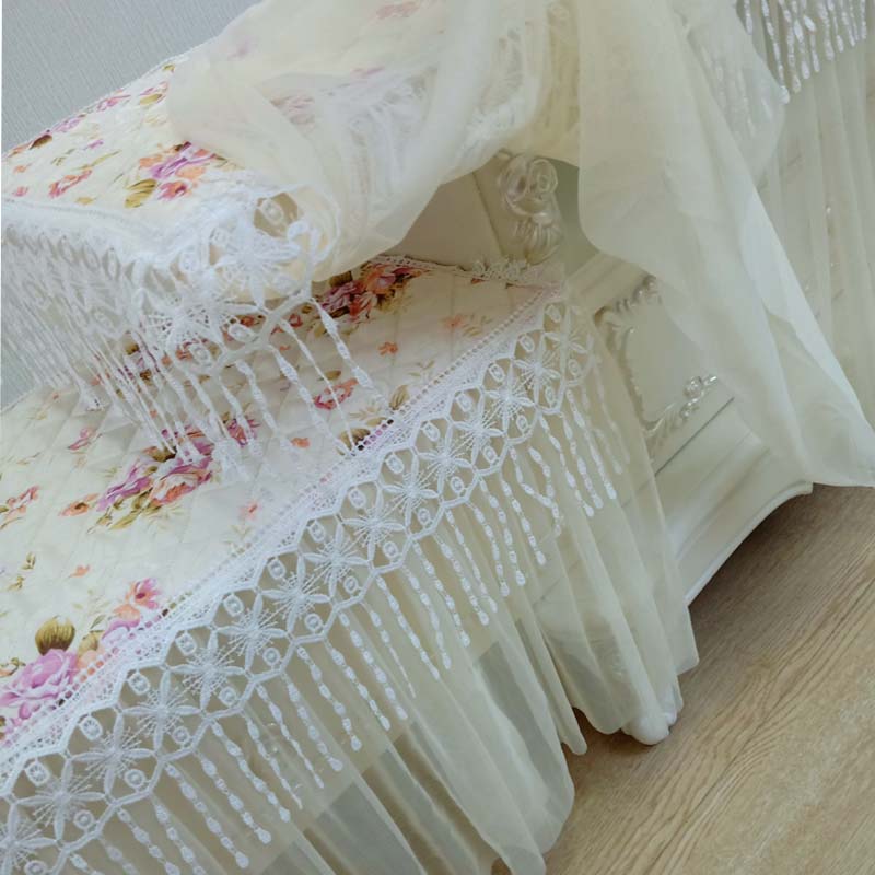 米色茶几餐桌布台布床头柜罩防尘蕾丝多用盖巾电视柜布艺客厅定做