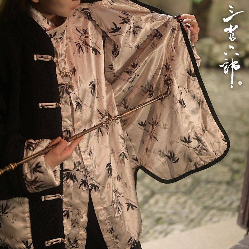 三省六部【九门提督】新中式羊羔绒轻奢宽松国风百搭盘扣唐装外套,男装,唐装,淘宝优惠券,粉丝福利购,淘宝优惠卷