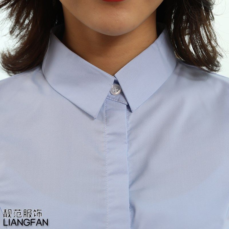 职业正装黑色衬衫女长袖时尚工装秋季小众复古港味衬衣潮竹纤维OL