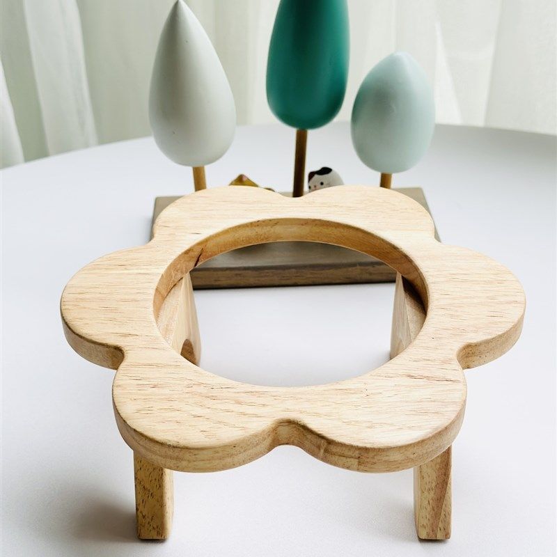 宠物花朵花瓣碗架饭桌猫碗狗盆小型犬饭碗BD飞碟碗实木高脚架护颈,宠物/宠物食品及用品,猫狗碗/慢食碗,淘宝优惠券,粉丝福利购,淘宝优惠卷