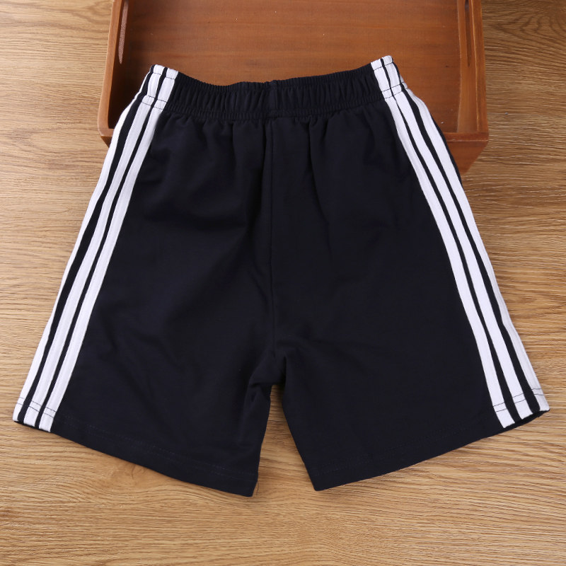 儿童短裤夏装男童女童校服小学生中裤宽松休闲裤灰色校裤藏青童装