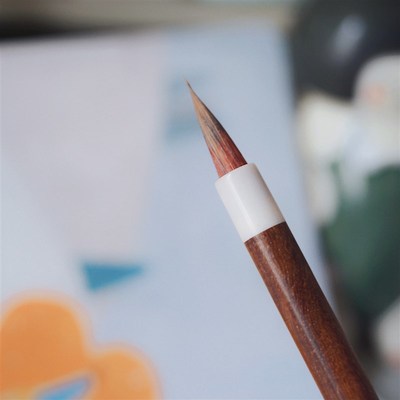 南溪毛笔套装 水彩插画笔 晕染 勾线笔 古风适用 吸水 原木色