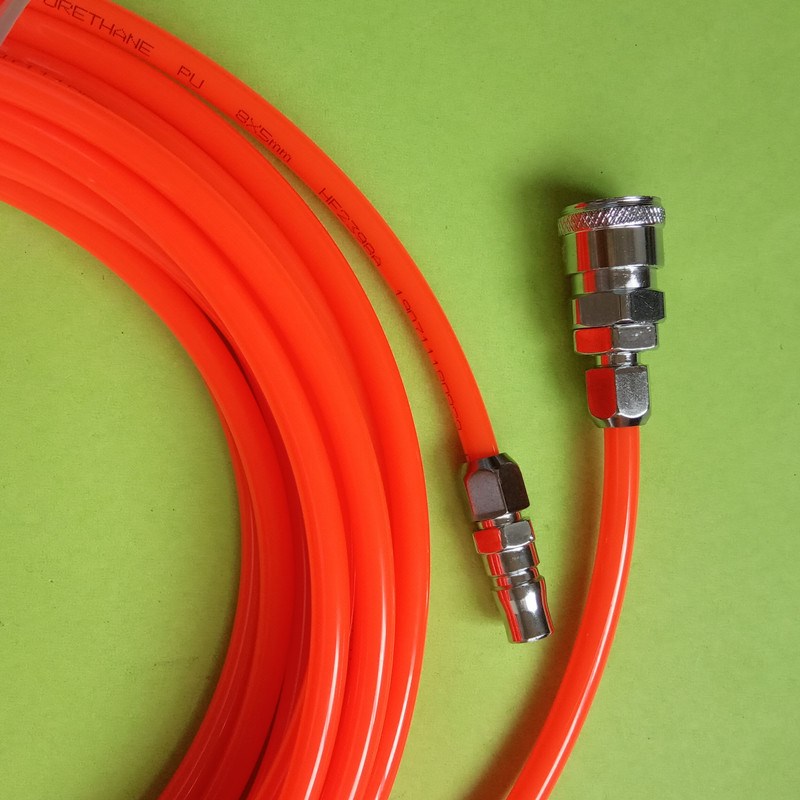 包邮气泵空压机气管高压软管 压缩机PU软管带快速接头8MM气线气带