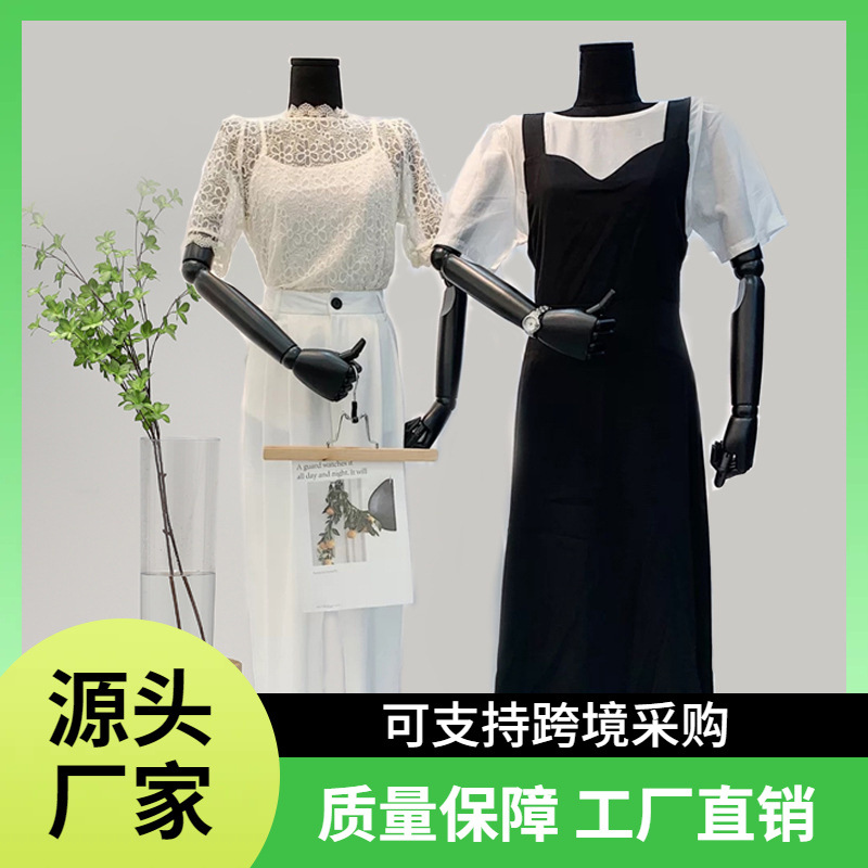 黑色平肩锁骨模特道具女半身人台服装店模特架子橱窗假人体展示架