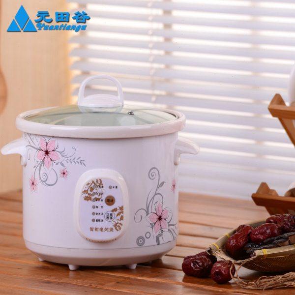 元田谷白瓷电炖锅迷你陶瓷电汤锅宝宝煮粥锅电炖盅砂锅
