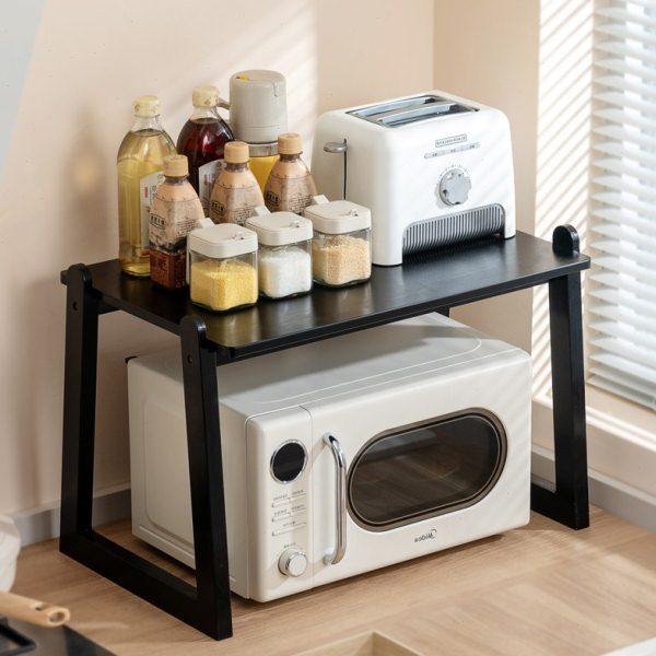 厨房微波炉置物架家用烤箱架子台面桌面咖啡机电饭煲收纳架子实木,厨房/烹饪用具,微波炉置物架,淘宝优惠券,粉丝福利购,淘宝优惠卷