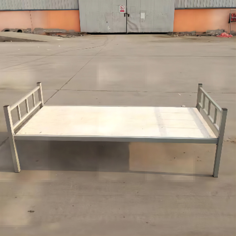 厂家订做单层加厚木板单人铁床1米2x2米  双层铁架90cm宽上下铺床