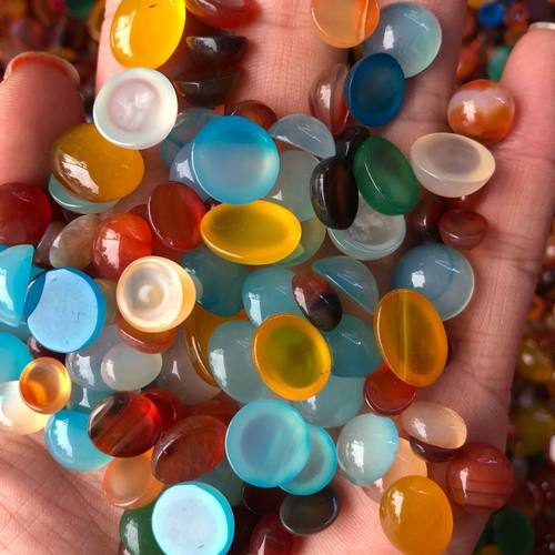 【戒面】天然玛瑙公斤手工diy饰品璎珞发簪配件混装批DIY饰品