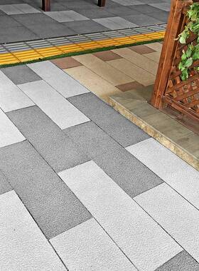 仿石砖0300x60车库加厚地砖小区广m场园m林PC砖芝73麻灰生态地铺