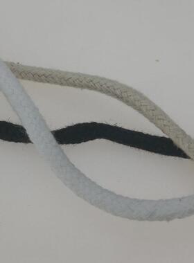 M10支空MS16*4心纯棉绳S16*4黑色m本色漂空白色棉绳直径4m心棉绳