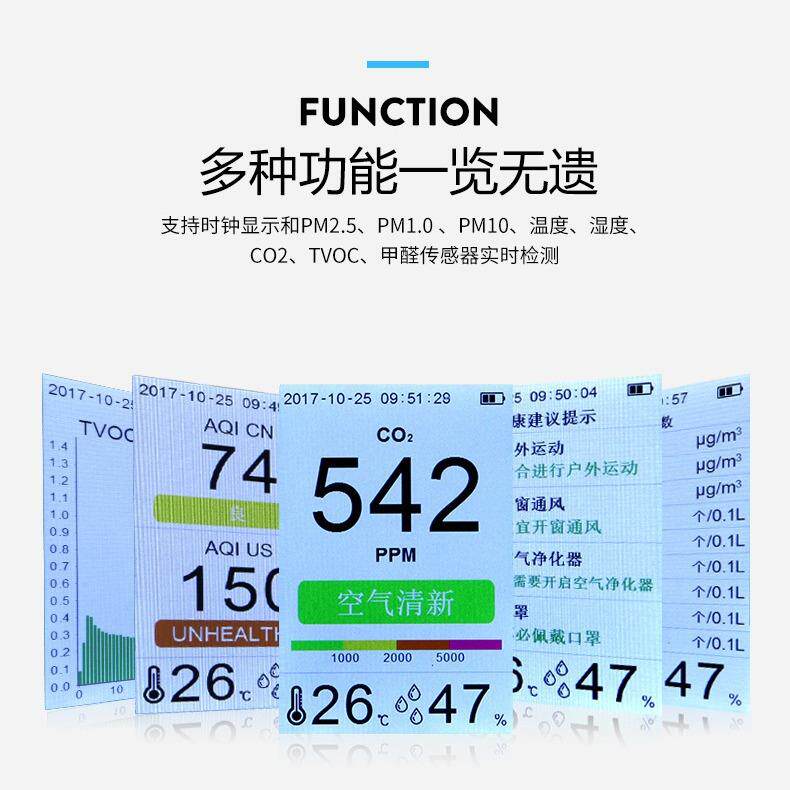 测欧创瑞D9.-H二氧化碳检仪CO2检测仪空气质量检仪测D9-Hpm25