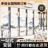酒店活电动动断墙包厢间移动隔音75型墙屏风推拉隔折叠隔吊轮门可