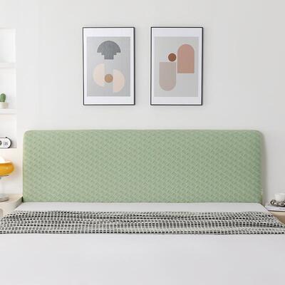 缝新现代工简约床头罩纯色绗布艺H189方床款头罩艺