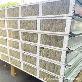 空玻镁板棉岩彩板钢防火彩钢板高强度中机510制玻镁夹芯板净化板