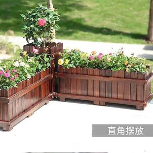 庭院阳花台加摆厚户外外长方形大号防木腐种植箱户002外花箱防腐