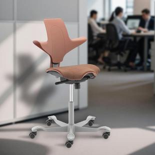 学HAG骑椅人工学办公电脑椅子马马体鞍护BZF腰家用儿童习椅转椅升