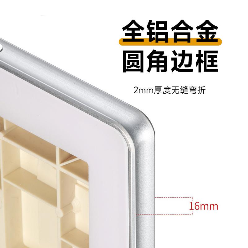 分众电梯广告框架990海框磁告吸圆角展示报铝合金钢化玻璃广牌挂