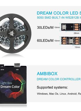 跨境流幻彩灯ambT-L-05ibox电显示屏带画面同光步背景灯脑条自动