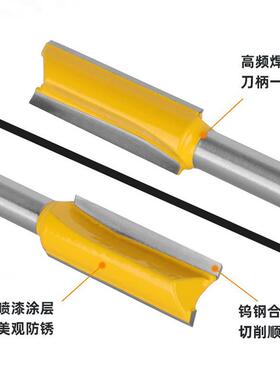 铣刀套装/4柄10件雕刻机电木铣修边机用1ACW刀头刀开槽木具0工铣