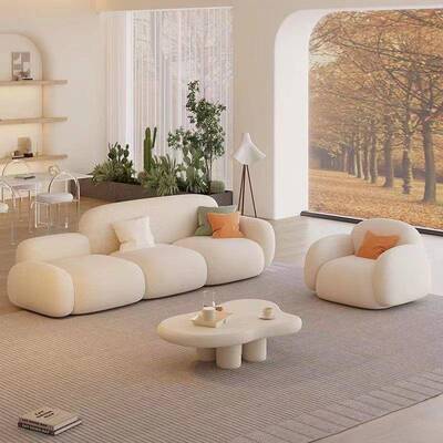 面包奶云朵沙发油拼接沙发小户型床沙用发客厅小户型沙朵发可折叠