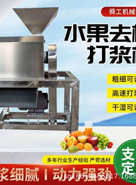 枇杷橄榄去核打浆机多功能水果去核打果浆设备樱桃李去籽打浆机