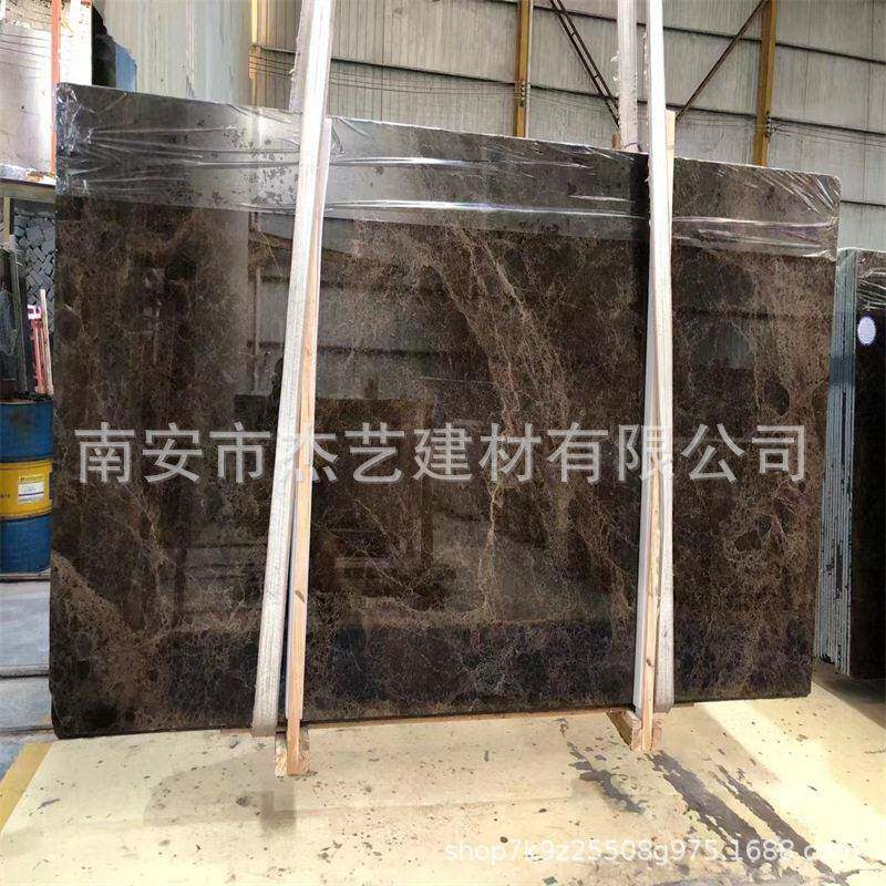 深啡网深啡色天然大理石异型圆柱电梯飘窗门槛石加工厂定制