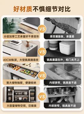 餐边柜一体墙柜子家柜用现代简约厨房碗靠客厅CBG00790轻奢柜储物