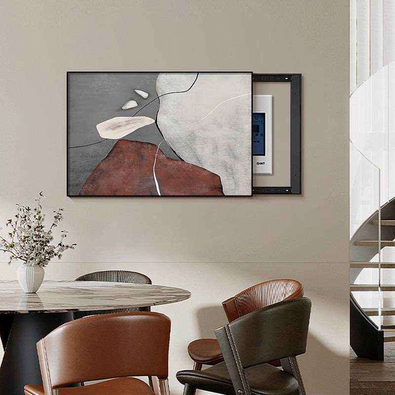 轻电表箱JK218装饰画抽象免打孔配电箱画遮挡电闸开关弱电箱奢挂